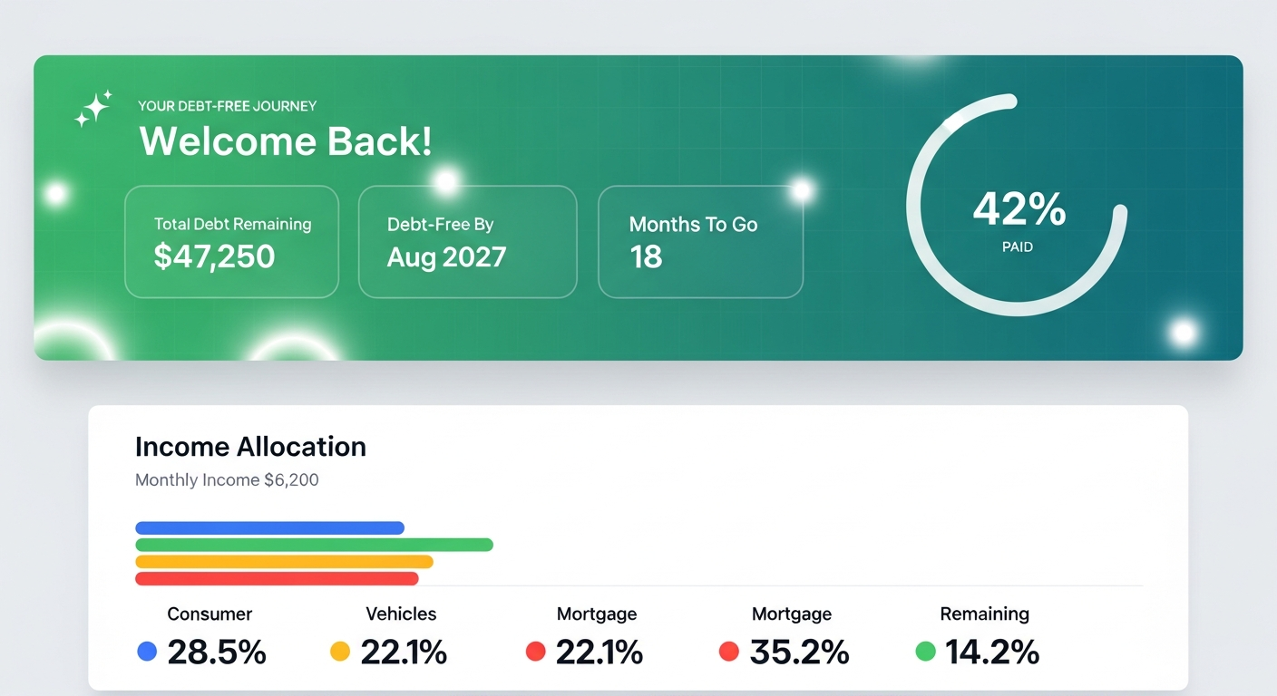 Debt-Free Countdown | See Your Debt-Free Date